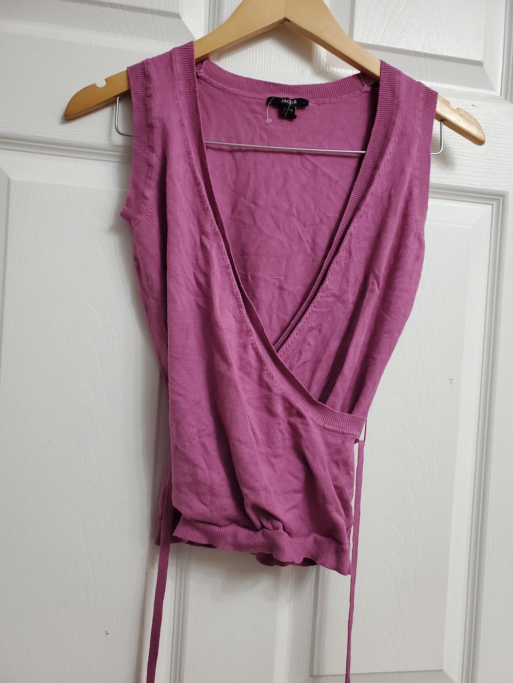 Jacob Wrap-Style Sleeveless Shirt - SIZE XS